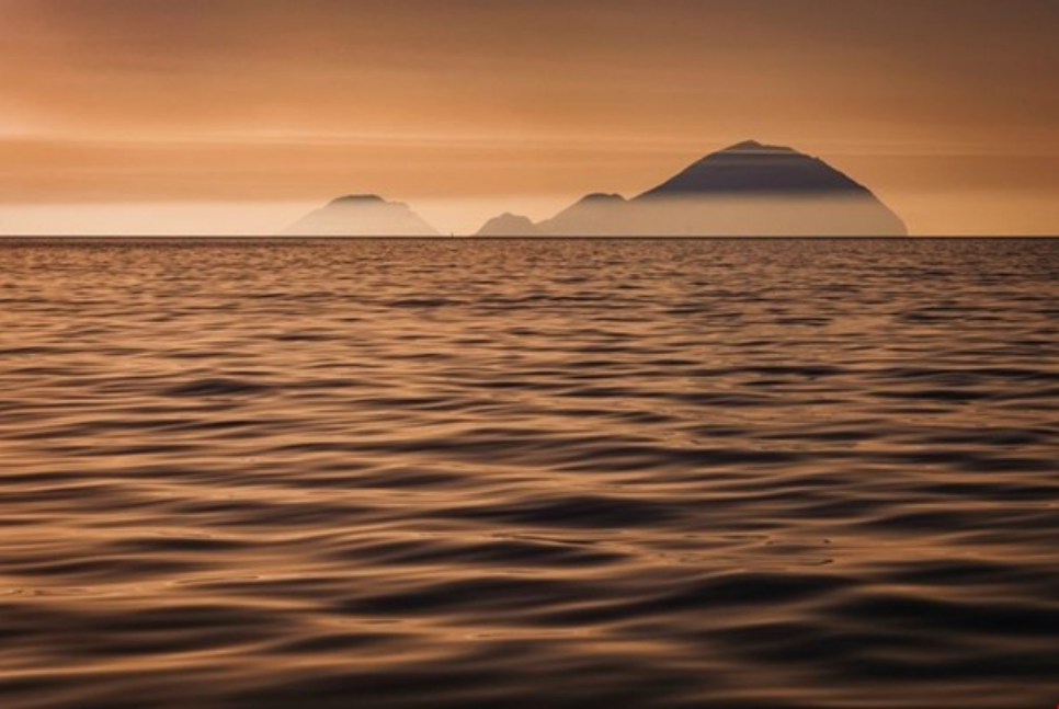 Filicudi islands at sunset
